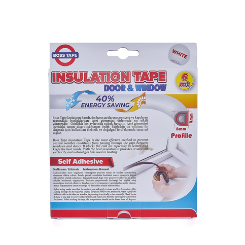 Boss Tape 3890 Kapı Pencere İzolasyon Bandı 15Mmx5M Beyaz - 3