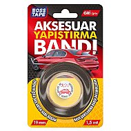 BOSS TAPE 3920 ÇİFT OTO AKSESUAR YAPIŞTIRMA BANDI 19mmx1.5m GRİ - BOSS TAPE