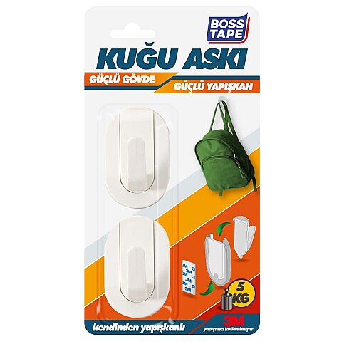 BOSS TAPE 4101 PLASTİK KUĞU ASKI 2Lİ BLİSTER - 1