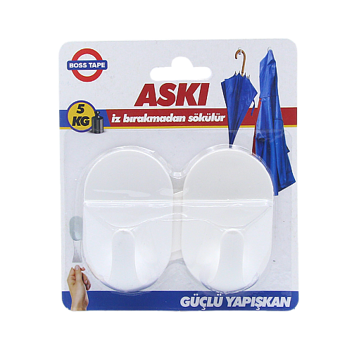 BOSS TAPE 4101 PLASTİK KUĞU ASKI 2Lİ BLİSTER - 1