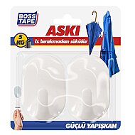 BOSS TAPE 4118 PLASTİK BÜYÜK ASKI 2Lİ BLİSTER - BOSS TAPE
