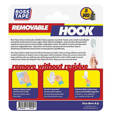 BOSS TAPE 4118 PLASTİK BÜYÜK ASKI 2Lİ BLİSTER - 2