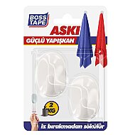 BOSS TAPE 4125 PLASTİK KÜÇÜK ASKI 2Lİ BLİSTER - BOSS TAPE