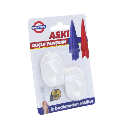 Boss Tape 4125 Plastik Küçük Askı 2Li Blister - 2