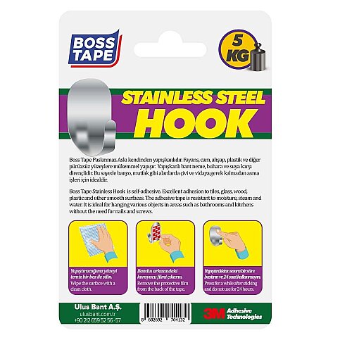 BOSS TAPE 4132 PASLANMAZ BÜYÜK ASKI BLİSTER - 3