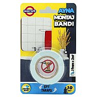 BOSS TAPE 4170 ÇİFT TARAFLI KÖPÜK AYNA MONTAJ BANDI 19mmx2m - BOSS TAPE