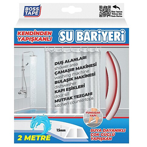 BOSS TAPE 4248 YAPIŞKANLI SU BARİYERİ 15mmx2m - 1