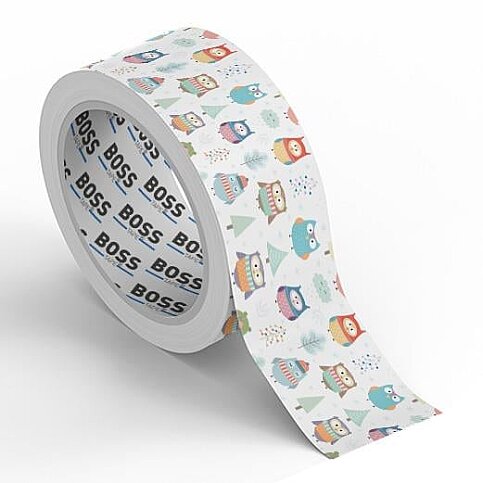 BOSS TAPE 4552 DESENLİ DEKORATİF KOLİ BANDI 45mmx25m BAYKUŞ - 3