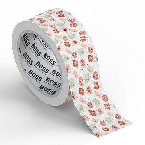 BOSS TAPE 4590 DESENLİ DEKORATİF KOLİ BANDI 45mmx25m HEDİYE PAKETİ - 3
