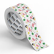 BOSS TAPE 4606 DESENLİ DEKORATİF KOLİ BANDI 45mmx25m KARGA-FLAMİNGO - 2