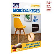 BOSS TAPE 5276 ZEMİN KORUYUCU MOBİLYA ALTI KEÇESİ KARE 20mmx20mm 60LI KAHVE - BOSS TAPE (1)