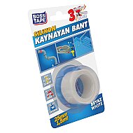 BOSS TAPE 6273 SUYA DAYANIKLI SİLİKON KAYNAYAN BANT 25mmx1.5m BEYAZ - BOSS TAPE (1)