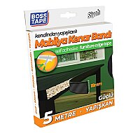 BOSS TAPE 6648 MOBİLYA KENAR BANDI 18mmx5m SİYAH - BOSS TAPE (1)