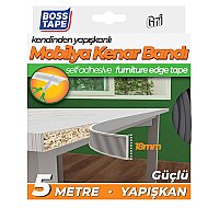 BOSS TAPE 6662 MOBİLYA KENAR BANDI 18mmx5m AÇIK KAHVE - BOSS TAPE