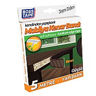 BOSS TAPE 6679 MOBİLYA KENAR BANDI 18mmx5m KOYU KAHVE - BOSS TAPE (1)