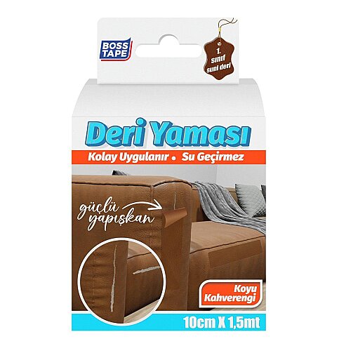 BOSS TAPE 6938 DERİ YAMA BANDI 10cmx1.5m KOYU KAHVE - 2