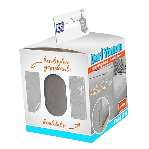 BOSS TAPE 6976 DERİ YAMA BANDI 10cmx1.5m AÇIK GRİ - 3