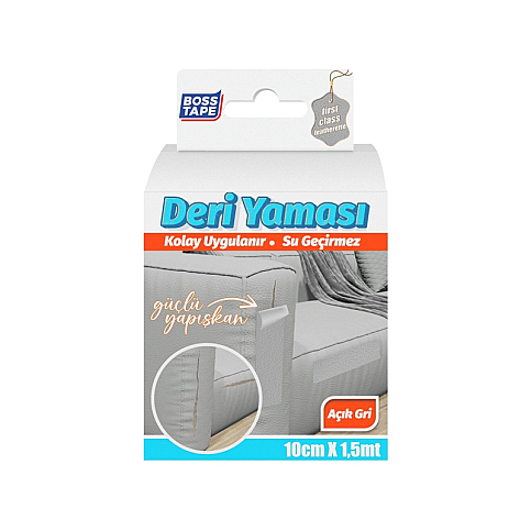 BOSS TAPE 6976 DERİ YAMA BANDI 10cmx1.5m AÇIK GRİ - 1