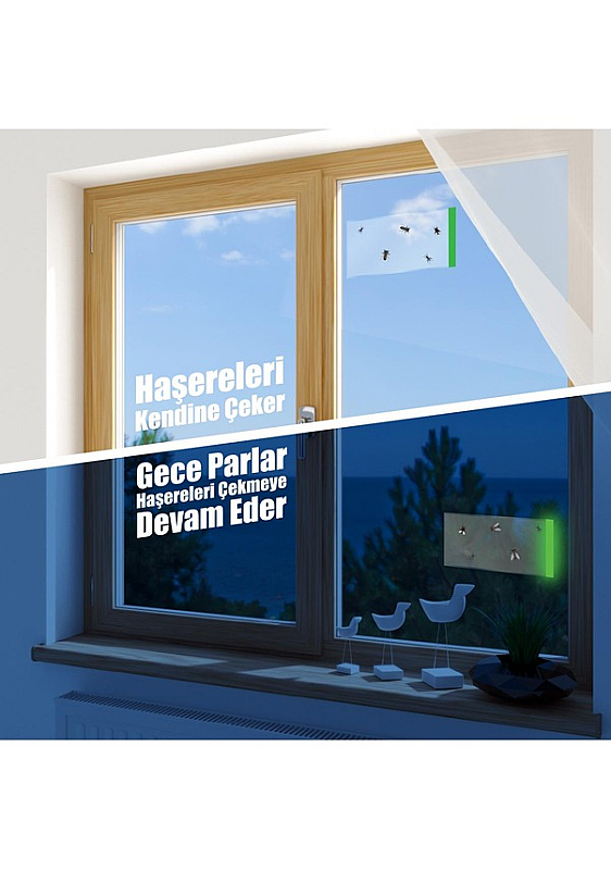 BOSS TAPE 7065 YAPIŞKANLI FOSFORLU SİNEK KAPANI 215mmx125mm