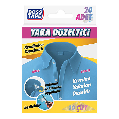 BOSS TAPE 7386 YAKA DÜZELTİCİ BANT 20Lİ - 1