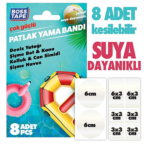 BOSS TAPE 8277 BOT KOLLUK YAMA TAMİR BANDI 8Lİ - 3