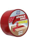 Boss Tape Güvenlik Bandı 45mmx10m Kırmızı - 1