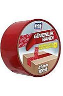 Boss Tape Güvenlik Bandı 45mmx10m Kırmızı - 2