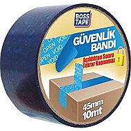 Boss Tape Güvenlik Bandı 45mmx10m Mavi - 2