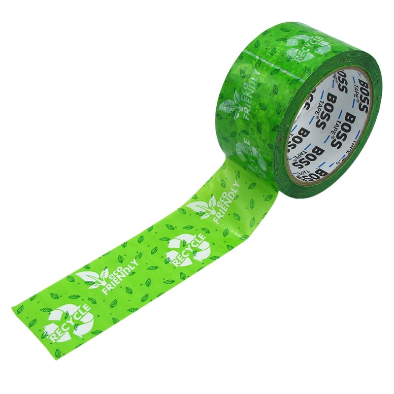 BOSS TAPE 4569 İKAZ KOLİ BANDI 50mmx66m RECYCLE GERİ DÖNÜŞÜM