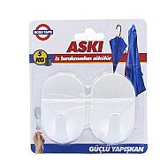 BOSS TAPE 5504 PLASTİK BÜYÜK ASKI ŞEFFAF 2Lİ BLİSTER - BOSS TAPE