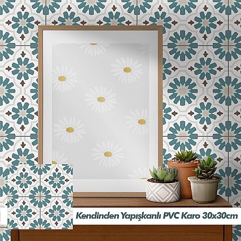 BOSS TAPE PVC YAPIŞKANLI KARO 30x30cm 4LÜ ARABİC - 1