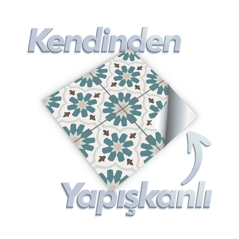 Boss Tape Pvc Yapışkanlı Karo 30X30Cm 4Lü Arabic - 1