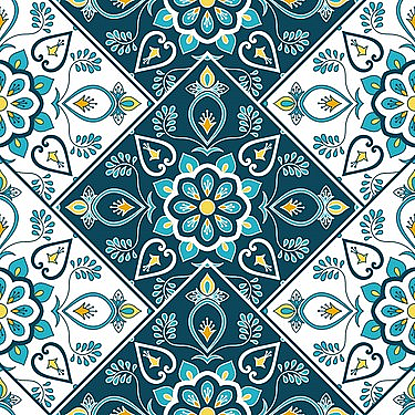Boss Tape Pvc Yapışkanlı Karo 30x30cm 4lü Flower Mosaic - 2