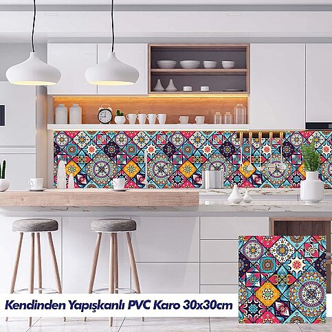BOSS TAPE PVC YAPIŞKANLI KARO 30x30cm 4LÜ VİNTAGE - 1
