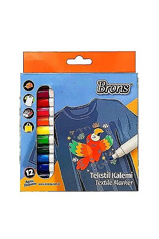 BRONS BR-1000 TEKSTİL MARKÖR 6 RENK - 1