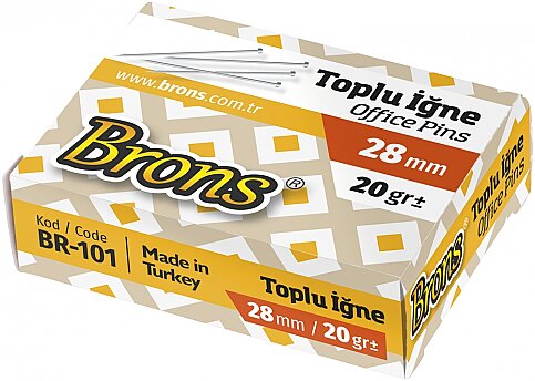 BRONS BR-101 TOPLU İĞNE 28mm 20gr - 1