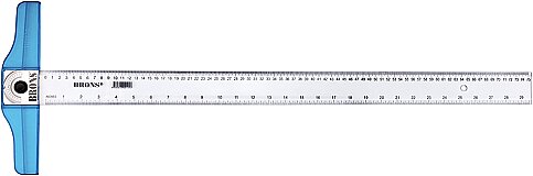 BRONS BR-114 OYNAR BAŞLIKLI T CETVELİ 75cm - 1