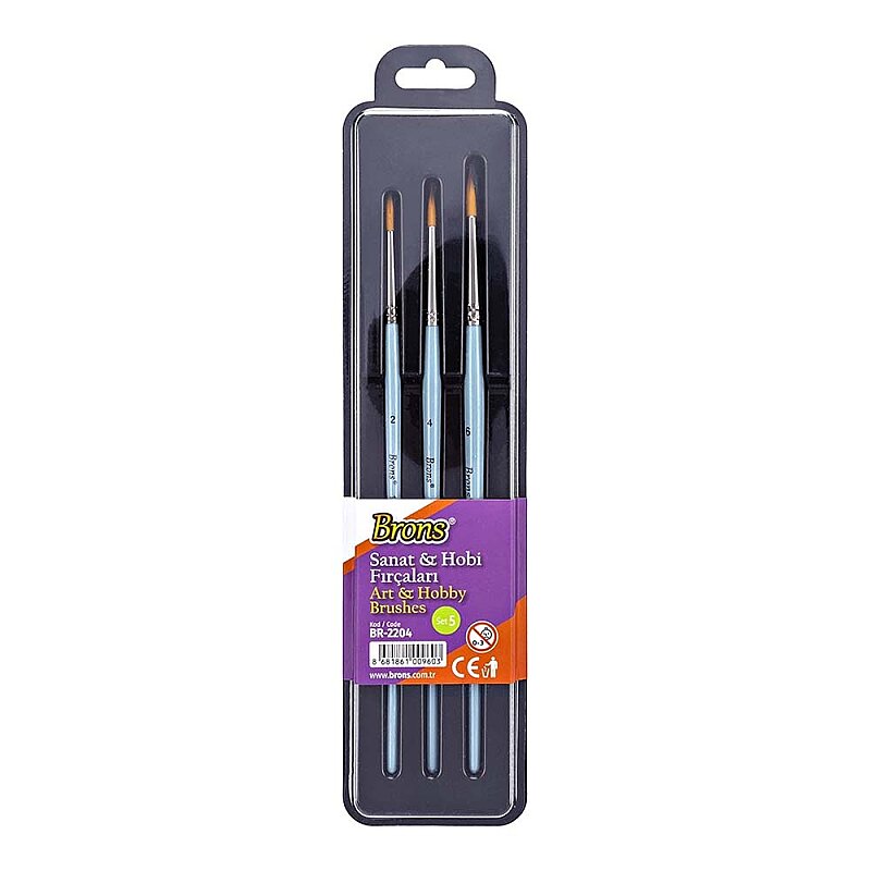 BRONS BR-2204 FIRÇA BLİSTER SET 5