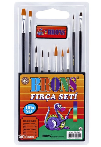 Brons Br-248 Fırça Seti 10Lu Blister - 1