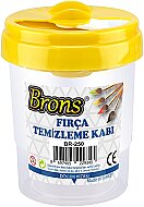 BRONS BR-250 FIRÇA TEMİZLEME KABI - BRONS (1)