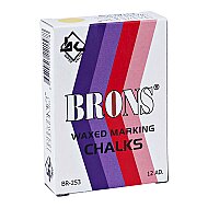 BRONS BR-253 YAĞLI TEBEŞİR SARI 12Lİ KUTU - BRONS
