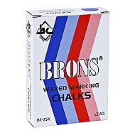 BRONS BR-254 YAĞLI TEBEŞİR MAVİ 12Lİ KUTU - BRONS