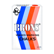 Brons Br-255 Yağlı Tebeşir Kırmızı 12li Kutu - 1