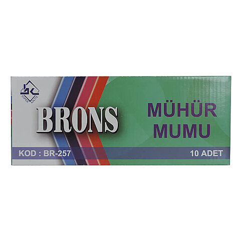 BRONS BR-257 MÜHÜR MUMU KIRMIZI - 1