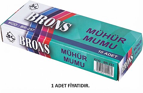 BRONS BR-257 MÜHÜR MUMU KIRMIZI - 2
