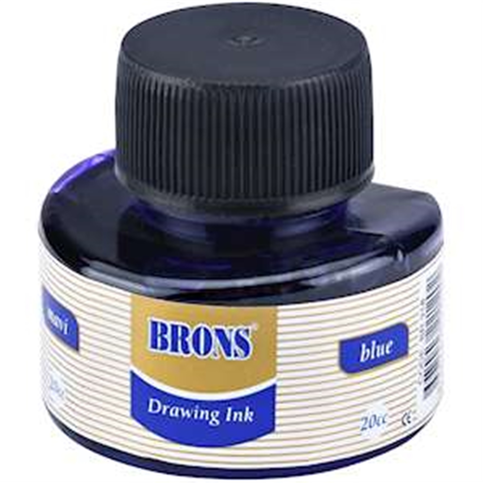 Brons Br-318 Çini Mürekkebi Mavi 20Cc - 1