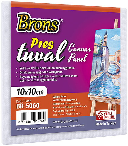 BRONS BR-5060 PRESİ TUVAL 10x10cm - 1