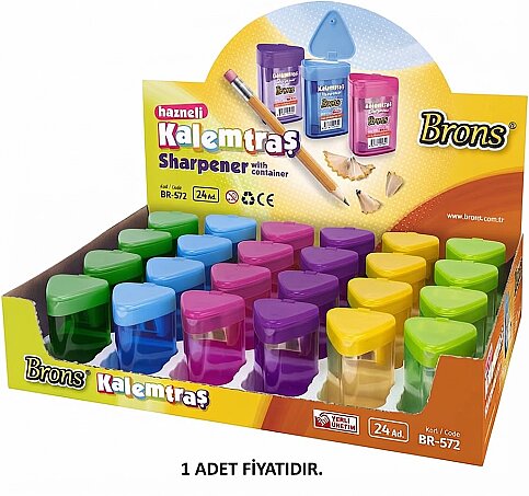 BRONS BR-572 HAZNELİ ÜÇGEN KALEMTRAŞ - 2