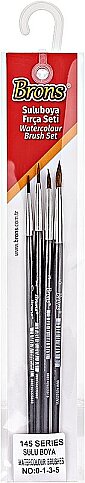 BRONS BR-616 145 SULU BOYA FIRÇASI SET 4LÜ (0-1-3-5) - 1
