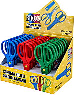 BRONS BR-702 YAYLI KORUMALI ÖĞRENCİ MAKASI - 5